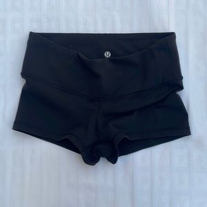 Lululemon mini spandex shorts, size 6
